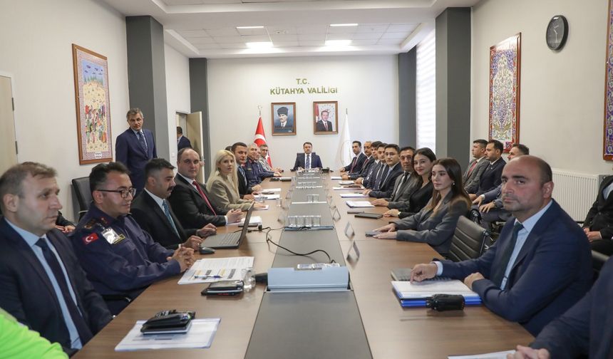 Kütahya'da İl Güvenlik ve Asayiş Toplantısı gerçekleştirildi