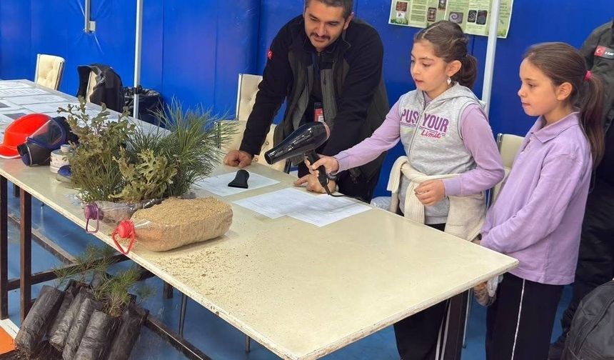 Emet’te çocuklar erozyonu ve ormanların koruyucu rolünü öğrendi