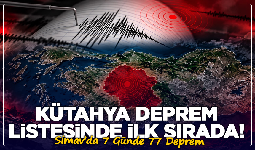 Kütahya Deprem Listesinde İlk Sırada! Simav’da 7 Günde 77 Deprem