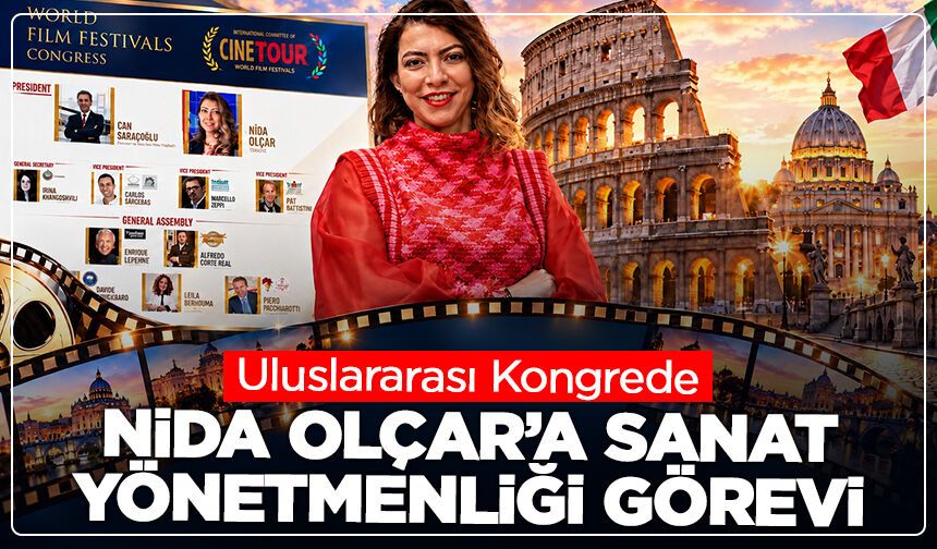 Roma’daki uluslararası kongrede Kütahyalı Nida Olçar’a sanat yönetmenliği görevi