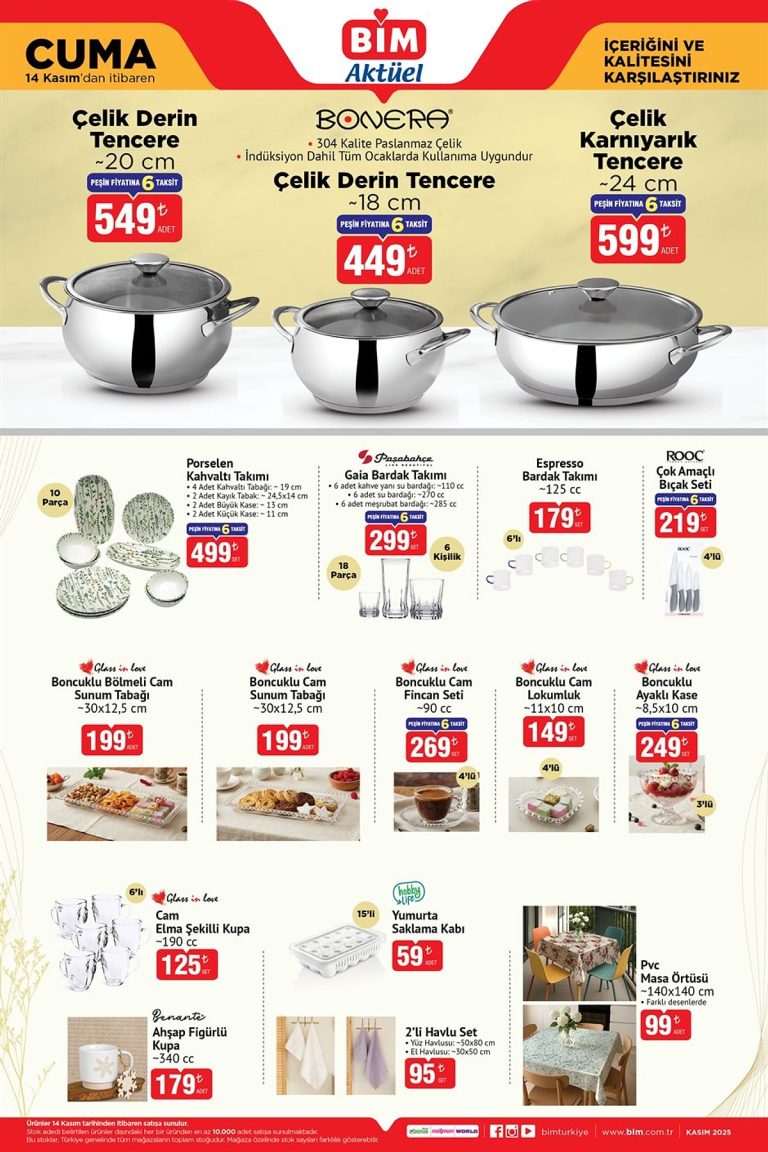 Bu Cuma Bi̇m’de Yok Yok! 14 Kasım 2025 Bi̇m Aktüel Ürünler Katalog Fırsatlarıssss