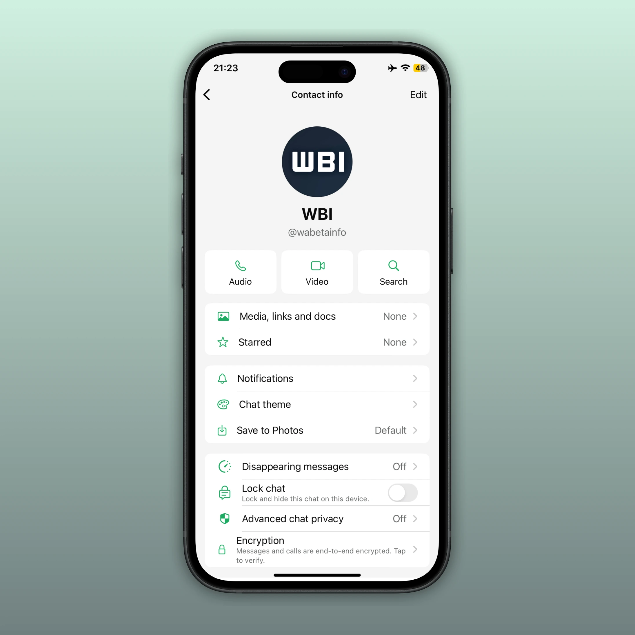 W A U S E R N A M E C H A T I N F O S C R E E N F E A T U R E I O S