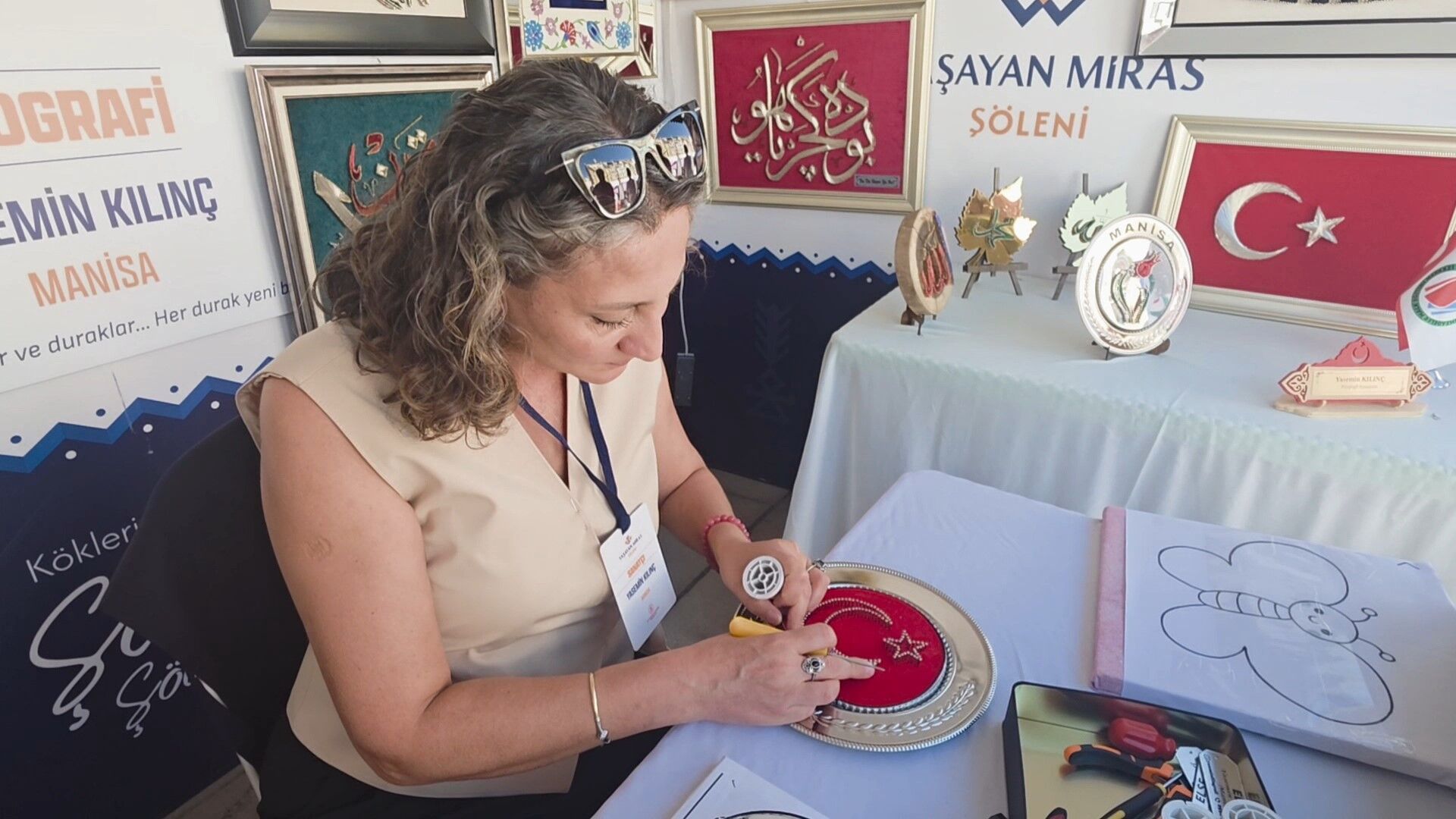 Kütahya'da filografi sanatını sergiledi: Yurt dışına açılmayı hedefliyor