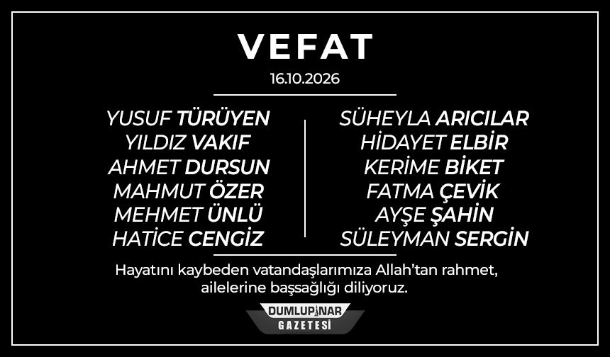 Kütahya’da 12 vatandaş hayatını kaybetti